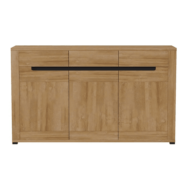 COMODA TU MESITA FELIPE RUSTICA DUNA 3 CAJONES MARRON CLARO