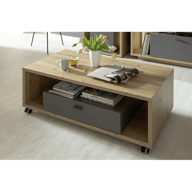 MESA DE CENTRO TU MESITA MAFA CON RUEDAS DUNA NEGRO