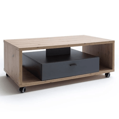 MESA DE CENTRO TU MESITA MAFA CON RUEDAS DUNA NEGRO - 2