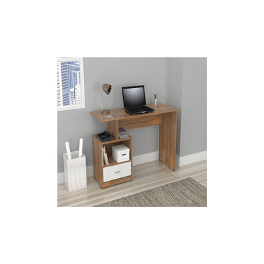 ESCRITORIO TU MESITA SANDRO 120 CM X 50 CM PRÁCTICO 1 CAJÓN CASTAÑO