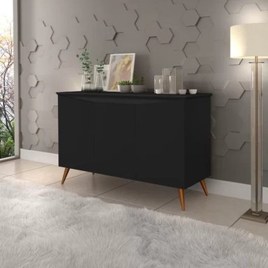 APARADOR VAJILLERO VINTAGE TU MESITA REYES 100CM NEGRO - 1