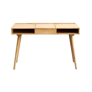 ESCRITORIO CONTEMPORÁNEO TU MESITA CRISTOBAL 120 CM X 60 CM MARRÓN CLARO CRITÓBAL 1 PUERTA MÁS ESPEJO