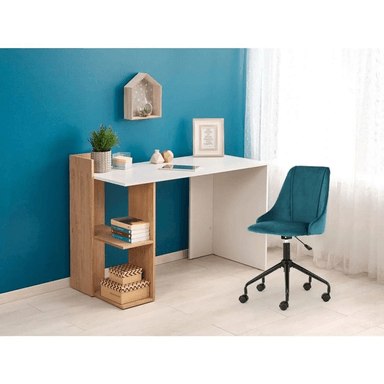 ESCRITORIO CLÁSICO TU MESITA ALONSO 122 CM X 57 CM JUVENIL BLANCO/DUNA