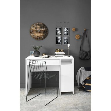 ESCRITORIO CLÁSICO TU MESITA ORTEGA 102 CM X 51 CM BLANCO 1 CAJÓN 1 PUERTA