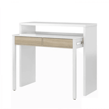 ESCRITORIO TU MESITA EXTENSIBLE 90 CM X 40 CM BLANCO JUVENIL CON ROBLE - 3