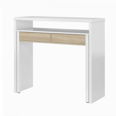 ESCRITORIO TU MESITA EXTENSIBLE 90 CM X 40 CM BLANCO JUVENIL CON ROBLE - 4