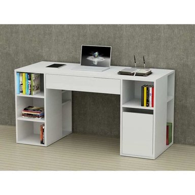 ESCRITORIO MODERNO TU MESITA VIRGILIO 147 CM X 59 CM BLANCO