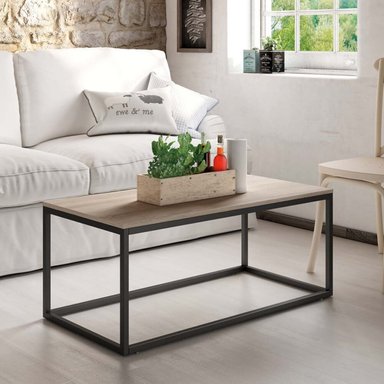 MESA DE CENTRO TU MESITA JESSY INDUSTRIAL MARRÓN