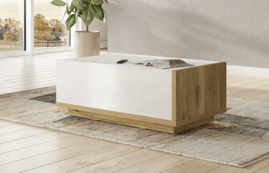 MESA DE CENTRO TU MESITA LARS MODERNA BLANCO DUNA