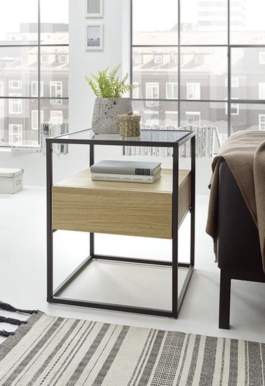 MESA LATERAL TU MESITA BENFICA TIPO INDUSTRIAL DUNA