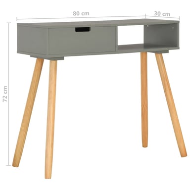 CONSOLA TU MESITA SIGMA VINTAGE 1 CAJÓN GRIS - 2