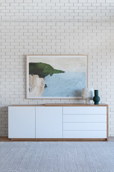 APARADOR TU MESITA CAPRI BLANCO MODERNO DUNA