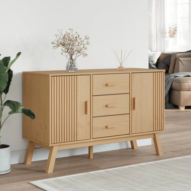 APARADOR TU MESITA HILARY HAYA MODERNO 2 PUERTAS 3 CAJONES