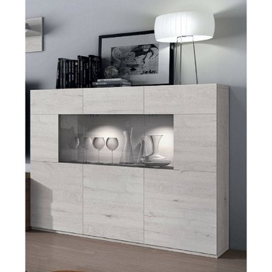 APARADOR TU MESITA YESUS MULTICOLOR ALTO 3 PUERTAS 1 CAJÓN