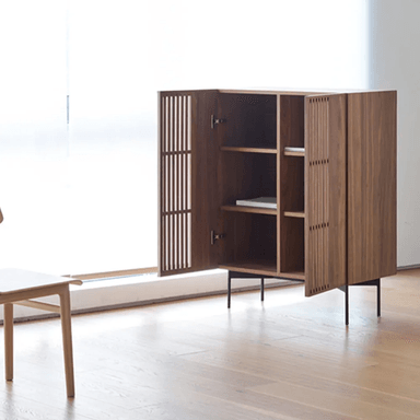 APARADOR TU MESITA KOKI MARRÓN VERTICAL 2 PUERTAS - 3