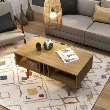 MESA DE CENTRO BELTRÁN COLOR MARRÓN TU MESITA