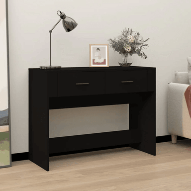 MESA CONSOLA TU MESITA HIRO 2 CAJONES NEGRO - 1