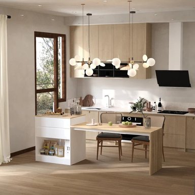 ISLA PARA COCINA TU MESITA VENTURA MODERNA BLANCO/DUNA - 3