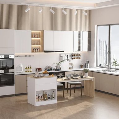 ISLA PARA COCINA TU MESITA VENTURA MODERNA BLANCO/DUNA - 4