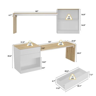 ISLA PARA COCINA TU MESITA VENTURA MODERNA BLANCO/DUNA - 5