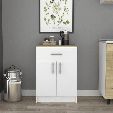 ALACENA DE COCINA TU MESITA MARGOT BLANCO/DUNA 1 CAJÓN 2 PUERTAS