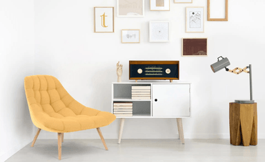 BUTACA TU MESITA CARPIO SILLON MODERNO TELA AMARILLO