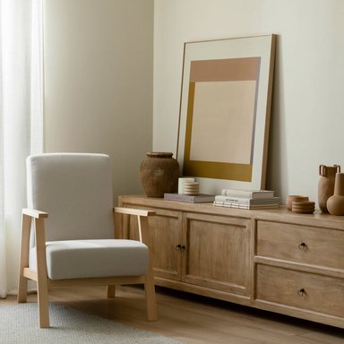 BUTACA TU MESITA WOODY MINIMALISTA BLANCO NATURAL