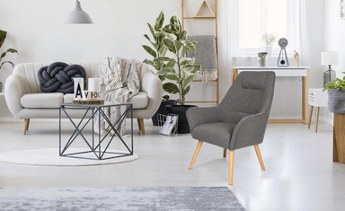 BUTACA TU MESITA ELLIOT SILLON ESCANDINAVO GRIS