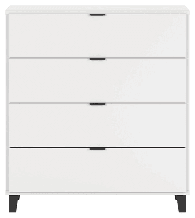 COMODA TU MESITA MIRASOL CLASICA 4 CAJONES BLANCO