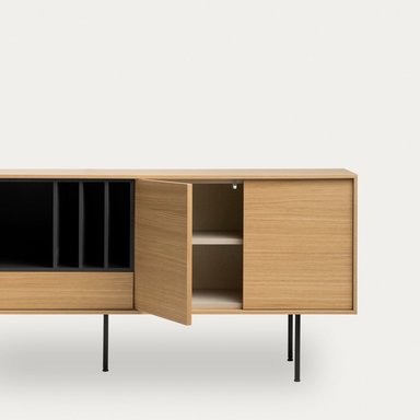 APARADOR TU MESITA NEWTÓN MULTICOLOR LARGO 3 PUERTAS 1 CAJÓN - 3