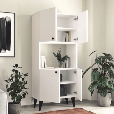 VITRINA TU MESITA LAMAS BLANCO ORGANIZADOR 4 PUERTAS - 2
