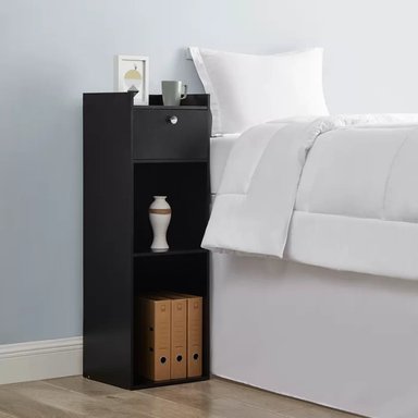 VELADOR TU MESITA ALTO MIRLO 1 CAJÓN NEGRO