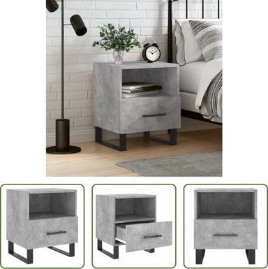 VELADOR TU MESITA MESA NOCHE SAORI 1 CAJÓN GRIS