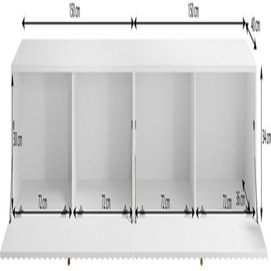 MESA DE TV TU MESITA MICHEL LARGA MODERNA 2 PUERTAS NEGRO