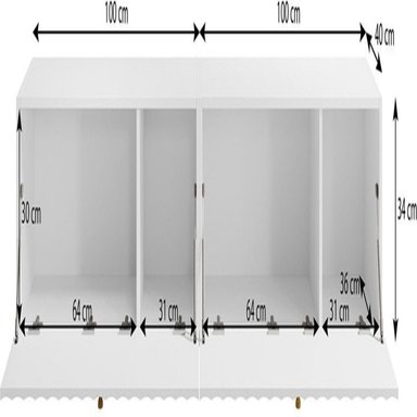 MESA DE TV TU MESITA MICHEL MODERNA 2 PUERTAS NEGRO