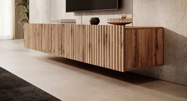 MESA DE TV TU MESITA LIKA FLOTANTE DUNA 4 PUERTAS