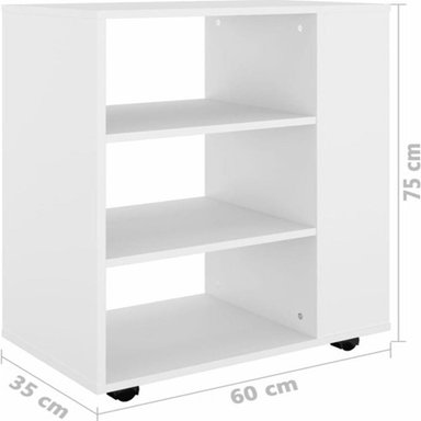 LIBRERO TU MESITA LEXY BLANCO JUVENIL CON RUEDAS