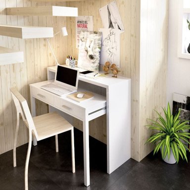 ESCRITORIO TU MESITA EXTENSIBLE JUVENIL BLANCO