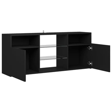 MUEBLE PARA TV NIBURU CON LUCES LED COLOR NEGRO TU MESITA - 5