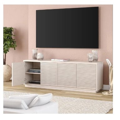 MESA MODERNA DE TV 75' TU MESITA MIREYA MELAMINA 18MM COLOR DUNA 4 PUERTAS - 2