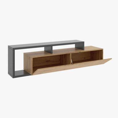 MUEBLE PARA TV MODERNA JARA COLOR NEGRO/MARRÓN TU MESITA - 4