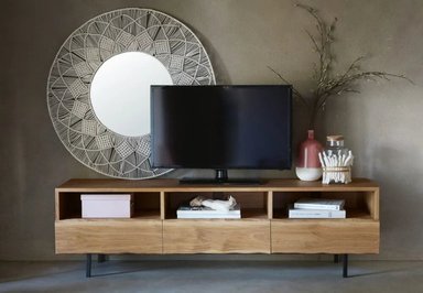 MESA DE TV ZUBIRI MARRÓN 45 CM