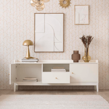 MESA DE TV MODERNA LAKE BLANCO 160 CM - 2