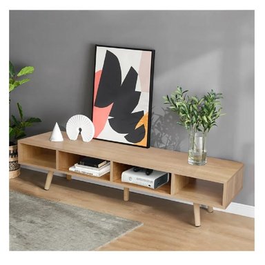 MESA DE TV 65' CONTEMPORÁNEA TU MESITA JYNX MELAMINA 18MM COLOR DUNA