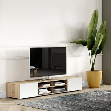 MESA DE TV ZIZUR BLANCO 185 CM