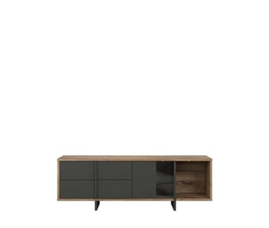 MESA DE TV MODERNA LÍA MARRÓN/NEGRO TU MESITA - 2