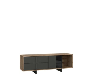 MESA DE TV MODERNA LÍA MARRÓN/NEGRO TU MESITA - 3