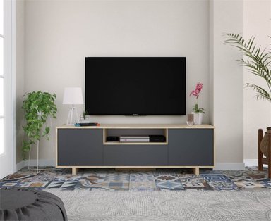 MESA DE TV MODERNA LAILA NEGRO TU MESITA - 2
