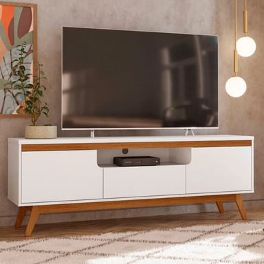 MESA DE TV MULTIUSOS PIERO COLOR BLANCO/HAYA TU MESITA - 1