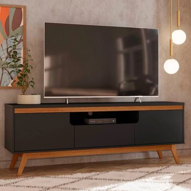 MESA DE TV MULTIUSOS PIERO COLOR NEGRO/HAYA TU MESITA